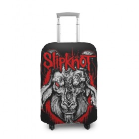 Чехол для чемодана 3D с принтом Slipknot в городе Новоалтайск, 86% полиэфир, 14% спандекс | двустороннее нанесение принта, прорези для ручек и колес | band | corey taylor | jim root | metal | mick thomson | music | official | альтернативный | глэм | готик | гранж | метал | музыка | пост | рок | слипкнот | хард