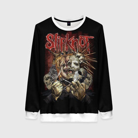 Женский свитшот 3D с принтом Slipknot в городе Новоалтайск, 100% полиэстер с мягким внутренним слоем | круглый вырез горловины, мягкая резинка на манжетах и поясе, свободная посадка по фигуре | band | corey taylor | jim root | metal | mick thomson | music | official | альтернативный | глэм | готик | гранж | метал | музыка | пост | рок | слипкнот | хард