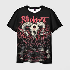Мужская футболка 3D с принтом Slipknot в городе Новоалтайск, 100% полиэфир | прямой крой, круглый вырез горловины, длина до линии бедер | band | corey taylor | jim root | metal | mick thomson | music | official | альтернативный | глэм | готик | гранж | метал | музыка | пост | рок | слипкнот | хард