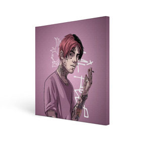 Холст квадратный с принтом Lil Peep в городе Новоалтайск, 100% ПВХ |  | Тематика изображения на принте: crybaby | gustav elijah ahr | hellboy | lil peep | lilpeep | peep | rap | густав элайджа ар | лил пип | рэп | хип хоп | эмо рэп