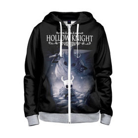 Детская толстовка 3D на молнии с принтом Hollow Knight в городе Новоалтайск, 100% полиэстер |  манжеты и пояс оформлены широкой мягкой резинкой, двухслойный капюшон со шнурком для регулировки, спереди карманы и застежка-молния
 | hallownest | hollow knight | the knight | игры | компьютерная игра | реймер | рыцарь