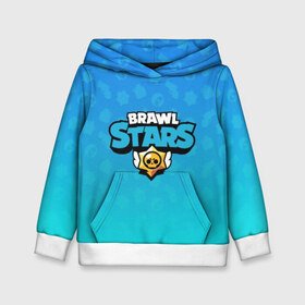 Детская толстовка 3D с принтом Brawl Stars. в городе Новоалтайск, 100% полиэстер | двухслойный капюшон со шнурком для регулировки, мягкие манжеты на рукавах и по низу толстовки, спереди карман-кенгуру с мягким внутренним слоем | 3d | blue | brawl stars | moba | pattern | абстракция | бравл старс | геометрия | жанр | игра | лого | логотип | надпись | паттерн | синий | текстура