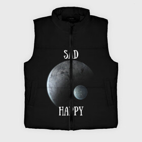 Мужской жилет утепленный 3D с принтом Sad Happy в городе Новоалтайск,  |  | jesus | rap | грустный | джизус | джизус возрождение | джизус рэпер | джизус ты ювелир | мерч | музыка | реп | рэп | счастливый