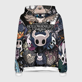 Мужская толстовка 3D с принтом Hollow Knight в городе Новоалтайск, 100% полиэстер | двухслойный капюшон со шнурком для регулировки, мягкие манжеты на рукавах и по низу толстовки, спереди карман-кенгуру с мягким внутренним слоем. | hallownest | hollow knight | the knight | игры | компьютерная игра | реймер | рыцарь