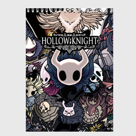 Скетчбук с принтом Hollow Knight в городе Новоалтайск, 100% бумага
 | 48 листов, плотность листов — 100 г/м2, плотность картонной обложки — 250 г/м2. Листы скреплены сверху удобной пружинной спиралью | hallownest | hollow knight | the knight | игры | компьютерная игра | реймер | рыцарь