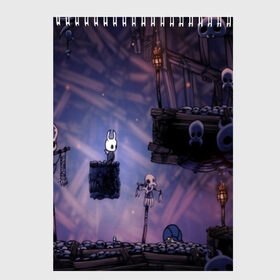Скетчбук с принтом HOLLOW KNIGHT в городе Новоалтайск, 100% бумага
 | 48 листов, плотность листов — 100 г/м2, плотность картонной обложки — 250 г/м2. Листы скреплены сверху удобной пружинной спиралью | game | games | hallownest | hollow knight | безымянный рыцарь | бои | враги | заброшенное королевство | игра | исследование | компьютерная игра | насекомые | персонаж | поиск | приключения | секреты