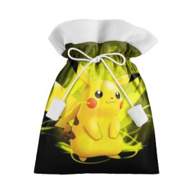 Подарочный 3D мешок с принтом Pikachu Pika Pika в городе Новоалтайск, 100% полиэстер | Размер: 29*39 см | Тематика изображения на принте: pika | pikachu | аниме | детская | детям | игры | молния | мышка | мышь | пика | пикачу | покемон | покемоны