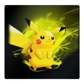 Магнитный плакат 3Х3 с принтом Pikachu Pika Pika в городе Новоалтайск, Полимерный материал с магнитным слоем | 9 деталей размером 9*9 см | pika | pikachu | аниме | детская | детям | игры | молния | мышка | мышь | пика | пикачу | покемон | покемоны