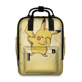 Женский рюкзак 3D с принтом Pikachu Pika Pika в городе Новоалтайск, 100% полиэстер | лямки с регулируемой длиной, сверху ручки, чтобы рюкзак нести как сумку. Основное отделение закрывается на молнию, как и внешний карман. Внутри два дополнительных кармана, один из которых закрывается на молнию. По бокам два дополнительных кармашка, куда поместится маленькая бутылочка
 | pika | pikachu | аниме | детская | детям | игры | молния | мышка | мышь | пика | пикачу | покемон | покемоны