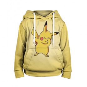 Детская толстовка 3D с принтом Pikachu Pika Pika в городе Новоалтайск, 100% полиэстер | двухслойный капюшон со шнурком для регулировки, мягкие манжеты на рукавах и по низу толстовки, спереди карман-кенгуру с мягким внутренним слоем | pika | pikachu | аниме | детская | детям | игры | молния | мышка | мышь | пика | пикачу | покемон | покемоны