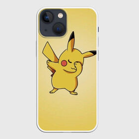 Чехол для iPhone 13 mini с принтом Pikachu Pika Pika в городе Новоалтайск,  |  | pika | pikachu | аниме | детская | детям | игры | молния | мышка | мышь | пика | пикачу | покемон | покемоны