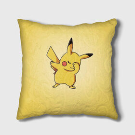 Подушка 3D с принтом Pikachu Pika Pika в городе Новоалтайск, наволочка – 100% полиэстер, наполнитель – холлофайбер (легкий наполнитель, не вызывает аллергию). | состоит из подушки и наволочки. Наволочка на молнии, легко снимается для стирки | pika | pikachu | аниме | детская | детям | игры | молния | мышка | мышь | пика | пикачу | покемон | покемоны