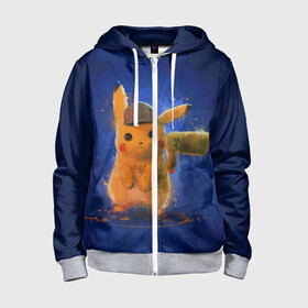 Детская толстовка 3D на молнии с принтом Pikachu Pika Pika в городе Новоалтайск, 100% полиэстер |  манжеты и пояс оформлены широкой мягкой резинкой, двухслойный капюшон со шнурком для регулировки, спереди карманы и застежка-молния
 | pika | pikachu | аниме | детская | детям | игры | молния | мышка | мышь | пика | пикачу | покемон | покемоны