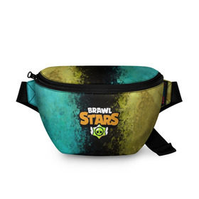 Поясная сумка 3D с принтом Brawl Stars. в городе Новоалтайск, 100% полиэстер | плотная ткань, ремень с регулируемой длиной, внутри несколько карманов для мелочей, основное отделение и карман с обратной стороны сумки застегиваются на молнию | 3d | brawl stars | moba | бравл старс | жанр | игра | краска | лого | логотип | надпись | пятна | разводы | текстура