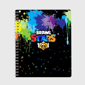 Тетрадь с принтом Brawl Stars в городе Новоалтайск, 100% бумага | 48 листов, плотность листов — 60 г/м2, плотность картонной обложки — 250 г/м2. Листы скреплены сбоку удобной пружинной спиралью. Уголки страниц и обложки скругленные. Цвет линий — светло-серый
 | 3d | brawl stars | moba | абстракция | бабочки | бравл старс | геометрия | жанр | игра | краска | лого | логотип | надпись | текстура