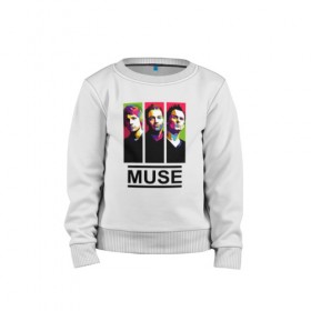 Детский свитшот хлопок с принтом Muse в городе Новоалтайск, 100% хлопок | круглый вырез горловины, эластичные манжеты, пояс и воротник | muse | альтернативный | группа | доминик ховард | крис уолстенхолм | мосе | моус | моусе | муза | музе | музык | мусе | мьюз | мэттью беллами | прогрессивный | рок | симфонический | спейс | спейсрок