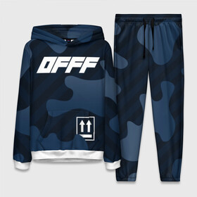 Женский костюм 3D (с толстовкой) с принтом OFFF в городе Новоалтайск,  |  | abloh | black | logo | of white | off | off white | offwhite | paint | street | trend | virgil | wear | white | бренд | вайт | лого | мода | офвайт | офф | офф вайт | оффвайт | символ | стритвир | тренд | уличная