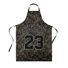 Фартук 3D с принтом Chicago Bulls 23 Camo в городе Новоалтайск, 100% полиэстер | общий размер — 65 х 85 см, ширина нагрудника — 26 см, горловина — 53 см, длина завязок — 54 см, общий обхват в поясе — 173 см. Принт на завязках и на горловине наносится с двух сторон, на основной части фартука — только с внешней стороны | bulls | camo | chicago | chicago bulls | nba | баскетбол | буллз | камуфляж | нба | спорт | хаки | чикаго | чикаго буллз