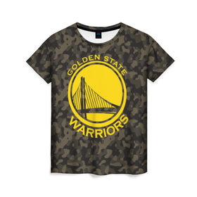 Женская футболка 3D с принтом Golden State Warriors camo в городе Новоалтайск, 100% полиэфир ( синтетическое хлопкоподобное полотно) | прямой крой, круглый вырез горловины, длина до линии бедер | golden state | golden state warriors | nba | warriors | баскетбол | голден стэйт | голден стэйт уорриорз | камуфляж | нба | спорт | уорриорз camo | хаки