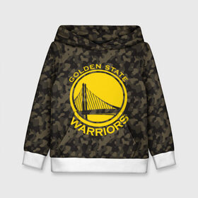 Детская толстовка 3D с принтом Golden State Warriors camo в городе Новоалтайск, 100% полиэстер | двухслойный капюшон со шнурком для регулировки, мягкие манжеты на рукавах и по низу толстовки, спереди карман-кенгуру с мягким внутренним слоем | Тематика изображения на принте: golden state | golden state warriors | nba | warriors | баскетбол | голден стэйт | голден стэйт уорриорз | камуфляж | нба | спорт | уорриорз camo | хаки