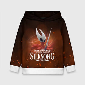 Детская толстовка 3D с принтом Hollow Knight: SILKSONG в городе Новоалтайск, 100% полиэстер | двухслойный капюшон со шнурком для регулировки, мягкие манжеты на рукавах и по низу толстовки, спереди карман-кенгуру с мягким внутренним слоем | Тематика изображения на принте: game | games | ghosts | godmaster | hollow | hornet | knight | metroidvania | silksong | zote | гримм | зот | игра | игры | квиррел | найт | песня | полый | призраки | пустой | рыцарь | силксонг | холлоу | хорнет | шелк