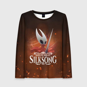 Женский лонгслив 3D с принтом Hollow Knight: SILKSONG в городе Новоалтайск, 100% полиэстер | длинные рукава, круглый вырез горловины, полуприлегающий силуэт | game | games | ghosts | godmaster | hollow | hornet | knight | metroidvania | silksong | zote | гримм | зот | игра | игры | квиррел | найт | песня | полый | призраки | пустой | рыцарь | силксонг | холлоу | хорнет | шелк