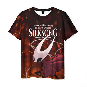 Мужская футболка 3D с принтом Hollow Knight: SILKSONG в городе Новоалтайск, 100% полиэфир | прямой крой, круглый вырез горловины, длина до линии бедер | game | games | ghosts | godmaster | hollow | hornet | knight | metroidvania | silksong | zote | гримм | зот | игра | игры | квиррел | найт | песня | полый | призраки | пустой | рыцарь | силксонг | холлоу | хорнет | шелк