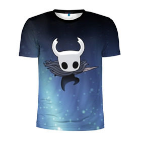 Мужская футболка 3D спортивная с принтом Рыцарь - HOLLOW KNIGHT в городе Новоалтайск, 100% полиэстер с улучшенными характеристиками | приталенный силуэт, круглая горловина, широкие плечи, сужается к линии бедра | Тематика изображения на принте: game | games | ghosts | godmaster | hollow | hornet | knight | metroidvania | silksong | zote | гримм | зот | игра | игры | квиррел | найт | песня | полый | призраки | пустой | рыцарь | силксонг | холлоу | хорнет | шелк