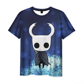 Мужская футболка 3D с принтом Рыцарь - HOLLOW KNIGHT в городе Новоалтайск, 100% полиэфир | прямой крой, круглый вырез горловины, длина до линии бедер | game | games | ghosts | godmaster | hollow | hornet | knight | metroidvania | silksong | zote | гримм | зот | игра | игры | квиррел | найт | песня | полый | призраки | пустой | рыцарь | силксонг | холлоу | хорнет | шелк