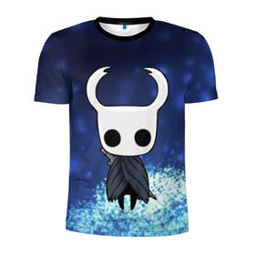 Мужская футболка 3D спортивная с принтом Рыцарь - HOLLOW KNIGHT в городе Новоалтайск, 100% полиэстер с улучшенными характеристиками | приталенный силуэт, круглая горловина, широкие плечи, сужается к линии бедра | game | games | ghosts | godmaster | hollow | hornet | knight | metroidvania | silksong | zote | гримм | зот | игра | игры | квиррел | найт | песня | полый | призраки | пустой | рыцарь | силксонг | холлоу | хорнет | шелк
