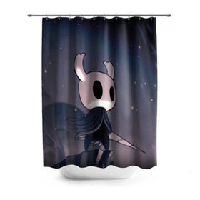 Штора 3D для ванной с принтом Рыцарь - HOLLOW KNIGHT в городе Новоалтайск, 100% полиэстер | плотность материала — 100 г/м2. Стандартный размер — 146 см х 180 см. По верхнему краю — пластиковые люверсы для креплений. В комплекте 10 пластиковых колец | Тематика изображения на принте: game | games | ghosts | godmaster | hollow | hornet | knight | metroidvania | silksong | zote | гримм | зот | игра | игры | квиррел | найт | песня | полый | призраки | пустой | рыцарь | силксонг | холлоу | хорнет | шелк