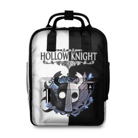 Женский рюкзак 3D с принтом Hollow Knight (Black & White) в городе Новоалтайск, 100% полиэстер | лямки с регулируемой длиной, сверху ручки, чтобы рюкзак нести как сумку. Основное отделение закрывается на молнию, как и внешний карман. Внутри два дополнительных кармана, один из которых закрывается на молнию. По бокам два дополнительных кармашка, куда поместится маленькая бутылочка
 | game | hollow knight | hollow knight godmaster | hollow knight map | hollow knight ps4 | silksong | белый | зот могучий | игра | карта | королевство | метроидвания | полый король | приключения букашек | халлоунест | холлоу кнайт | черный