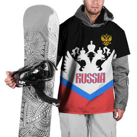 Накидка на куртку 3D с принтом HOCKEY RUSSIA  в городе Новоалтайск, 100% полиэстер |  | hockey | russia | sport | герб | надписи | россия | сборная хоккея | символика | спорт | спортсмен | триколор | форма | хоккей | чемпионат | я русский
