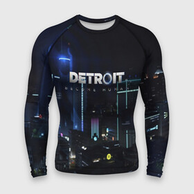 Мужской рашгард 3D с принтом DETROIT: BECOME HUMAN в городе Новоалтайск,  |  | action | ai | android | connor | dbhpk19 | detroit become human | game | rk 800 | rk 900 | андроиды | детектив | игра | игры | интерактивное кино | кара | коннор | логотип | маркус | роботы | фирменный стиль | экшн