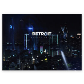 Поздравительная открытка с принтом DETROIT: BECOME HUMAN в городе Новоалтайск, 100% бумага | плотность бумаги 280 г/м2, матовая, на обратной стороне линовка и место для марки
 | Тематика изображения на принте: action | ai | android | connor | dbhpk19 | detroit become human | game | rk 800 | rk 900 | андроиды | детектив | игра | игры | интерактивное кино | кара | коннор | логотип | маркус | роботы | фирменный стиль | экшн