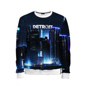 Детский свитшот 3D с принтом DETROIT:BECOME HUMAN в городе Новоалтайск, 100% полиэстер | свободная посадка, прямой крой, мягкая тканевая резинка на рукавах и понизу свитшота | Тематика изображения на принте: action | ai | android | connor | dbhpk19 | detroit become human | game | rk 800 | rk 900 | андроиды | детектив | игра | игры | интерактивное кино | кара | коннор | логотип | маркус | роботы | фирменный стиль | экшн