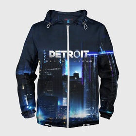 Мужская ветровка 3D с принтом DETROIT:BECOME HUMAN в городе Новоалтайск, 100% полиэстер | подол и капюшон оформлены резинкой с фиксаторами, два кармана без застежек по бокам, один потайной карман на груди | action | ai | android | connor | dbhpk19 | detroit become human | game | rk 800 | rk 900 | андроиды | детектив | игра | игры | интерактивное кино | кара | коннор | логотип | маркус | роботы | фирменный стиль | экшн