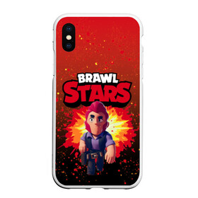 Чехол для iPhone XS Max матовый с принтом Brawl Stars Colt в городе Новоалтайск, Силикон | Область печати: задняя сторона чехла, без боковых панелей | boom | brawl | brawl st | brawl stars | colt | logo | map | mobo | pattern | poco | shelly | stars | бравл | взрыв | игра | игры | карта | кольт | лого | мобильные игры | патерн | паттерн | поко | старс | шелли