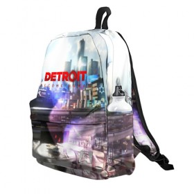 Рюкзак 3D с принтом DETROIT:BECOME HUMAN в городе Новоалтайск, 100% полиэстер | лямки с регулируемой длиной, сверху петелька, чтобы рюкзак можно было повесить на вешалку. Основное отделение закрывается на молнию, как и внешний карман. Внутри два дополнительных кармана, один из которых закрывается на молнию. По бокам два дополнительных кармашка | action | ai | android | connor | dbhpk19 | detroit become human | game | rk 800 | rk 900 | андроиды | детектив | игра | игры | интерактивное кино | кара | коннор | логотип | маркус | роботы | фирменный стиль | экшн