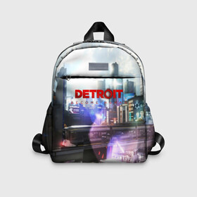 Детский рюкзак 3D с принтом DETROIT:BECOME HUMAN в городе Новоалтайск, 100% полиэстер | лямки с регулируемой длиной, сверху петелька, чтобы рюкзак можно было повесить на вешалку. Основное отделение закрывается на молнию, как и внешний карман. Внутри дополнительный карман. По бокам два дополнительных кармашка | Тематика изображения на принте: action | ai | android | connor | dbhpk19 | detroit become human | game | rk 800 | rk 900 | андроиды | детектив | игра | игры | интерактивное кино | кара | коннор | логотип | маркус | роботы | фирменный стиль | экшн