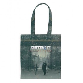 Сумка 3D повседневная с принтом DETROIT:BECOME HUMAN в городе Новоалтайск, 100% полиэстер | Плотность: 200 г/м2; Размер: 34×35 см; Высота лямок: 30 см | action | ai | android | connor | dbhpk19 | detroit become human | game | rk 800 | rk 900 | андроиды | детектив | игра | игры | интерактивное кино | кара | коннор | логотип | маркус | роботы | фирменный стиль | экшн