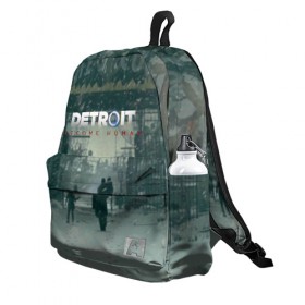 Рюкзак 3D с принтом DETROIT:BECOME HUMAN в городе Новоалтайск, 100% полиэстер | лямки с регулируемой длиной, сверху петелька, чтобы рюкзак можно было повесить на вешалку. Основное отделение закрывается на молнию, как и внешний карман. Внутри два дополнительных кармана, один из которых закрывается на молнию. По бокам два дополнительных кармашка | action | ai | android | connor | dbhpk19 | detroit become human | game | rk 800 | rk 900 | андроиды | детектив | игра | игры | интерактивное кино | кара | коннор | логотип | маркус | роботы | фирменный стиль | экшн