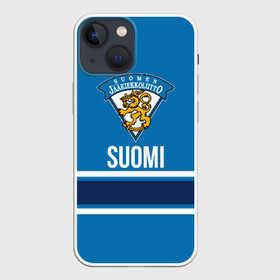 Чехол для iPhone 13 mini с принтом СБОРНАЯ ФИНЛЯНДИИ в городе Новоалтайск,  |  | finland | hockey | sport | герб | надписи | сборная финляндии | сборная хоккея | символика | спорт | спортсмен | финляндия | форма | хоккей | чемпионат | чемпионат 2019