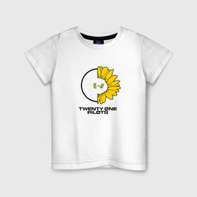 Детская футболка хлопок с принтом TWENTY ONE PILOTS (TOP) в городе Новоалтайск, 100% хлопок | круглый вырез горловины, полуприлегающий силуэт, длина до линии бедер | 21 pilots | 21p | bandito | blurryface | chlorine | joshua | music | ned | rock | top | trench | twenty one pilots | tyler | бандито | группа | музыка | нэд | рок | тренч