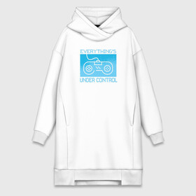 Платье-худи хлопок с принтом Джойстик в городе Новоалтайск,  |  | джойстик | игра | игры | надпись | пиксель