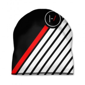 Шапка 3D с принтом TWENTY ONE PILOTS (TOP) в городе Новоалтайск, 100% полиэстер | универсальный размер, печать по всей поверхности изделия | 21 pilots | 21p | bandito | blurryface | chlorine | joshua | music | ned | rock | top | trench | twenty one pilots | tyler | бандито | группа | музыка | нэд | рок | тренч
