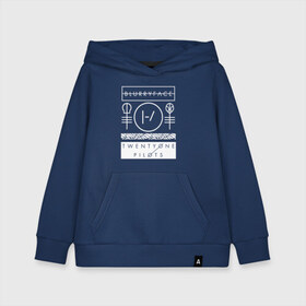 Детская толстовка хлопок с принтом TWENTY ONE PILOTS (TOP) в городе Новоалтайск, 100% хлопок | Круглый горловой вырез, эластичные манжеты, пояс, капюшен | 21 pilots | 21p | bandito | blurryface | chlorine | joshua | music | ned | rock | top | trench | twenty one pilots | tyler | бандито | группа | музыка | нэд | рок | тренч
