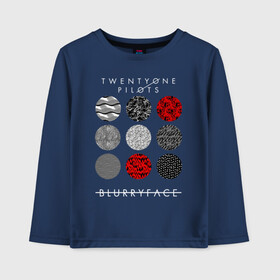 Детский лонгслив хлопок с принтом TWENTY ONE PILOTS (TOP) в городе Новоалтайск, 100% хлопок | круглый вырез горловины, полуприлегающий силуэт, длина до линии бедер | 21 pilots | 21p | bandito | blurryface | chlorine | joshua | music | ned | rock | top | trench | twenty one pilots | tyler | бандито | группа | музыка | нэд | рок | тренч