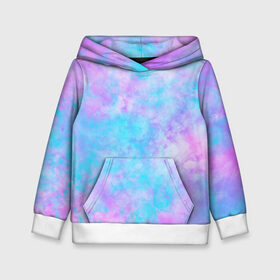 Детская толстовка 3D с принтом Мрамор Tie Dye в городе Новоалтайск, 100% полиэстер | двухслойный капюшон со шнурком для регулировки, мягкие манжеты на рукавах и по низу толстовки, спереди карман-кенгуру с мягким внутренним слоем | tie dye | летняя футболка | розовый | синий | тай дай | фиолетовый | яркая футболка