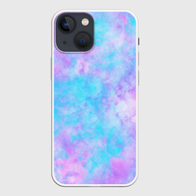 Чехол для iPhone 13 mini с принтом Мрамор Tie Dye в городе Новоалтайск,  |  | Тематика изображения на принте: tie dye | летняя футболка | розовый | синий | тай дай | фиолетовый | яркая футболка